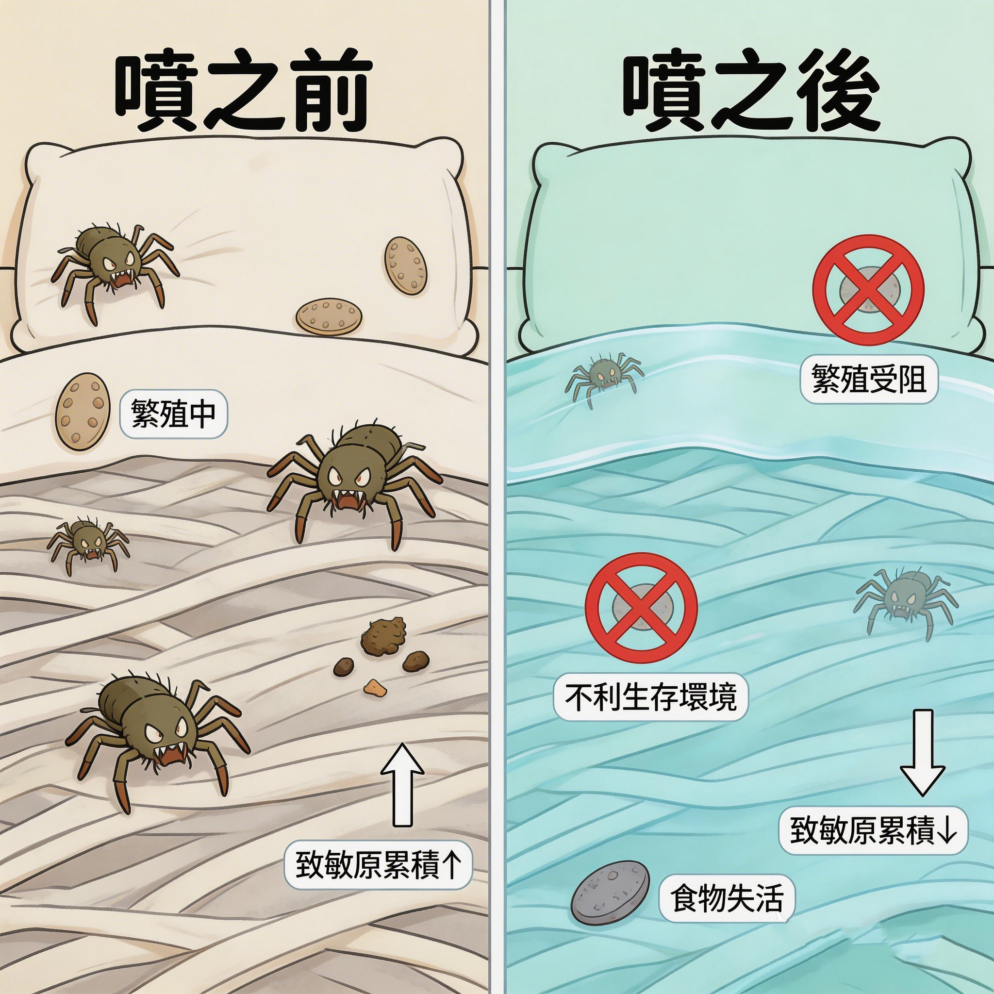 噴之前 vs 噴之後